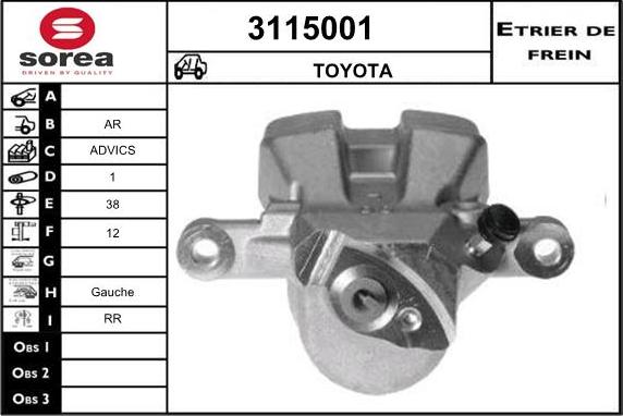 Sera 3115001 - Pinza freno autozon.pro