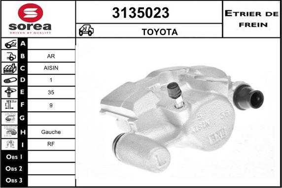 Sera 3135023 - Pinza freno autozon.pro