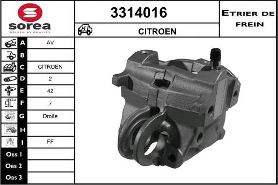 Sera 3314016 - Pinza freno autozon.pro