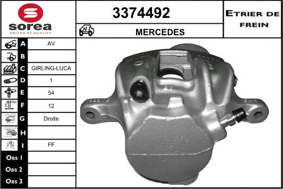 Sera 3374492 - Pinza freno autozon.pro