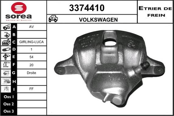 Sera 3374410 - Pinza freno autozon.pro