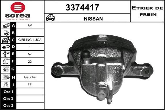 Sera 3374417 - Pinza freno autozon.pro