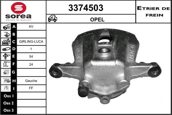 Sera 3374503 - Pinza freno autozon.pro