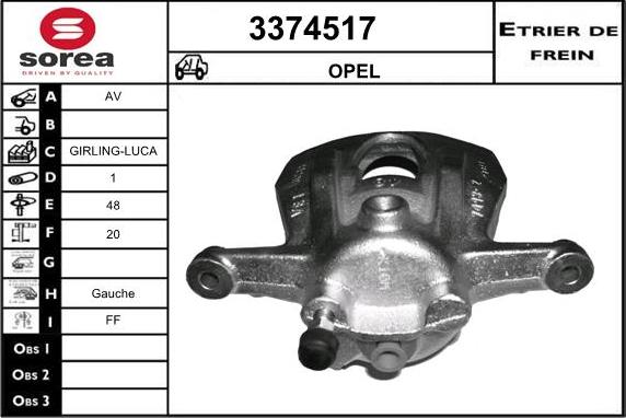 Sera 3374517 - Pinza freno autozon.pro