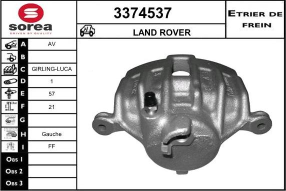 Sera 3374537 - Pinza freno autozon.pro