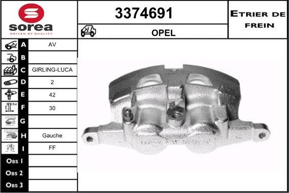 Sera 3374691 - Pinza freno autozon.pro