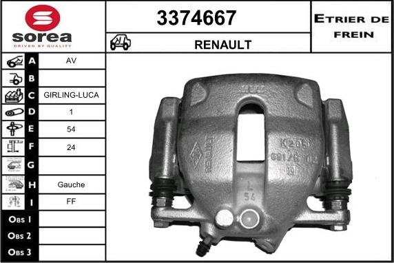 Sera 3374667 - Pinza freno autozon.pro