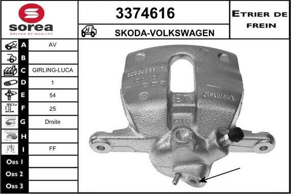 Sera 3374616 - Pinza freno autozon.pro