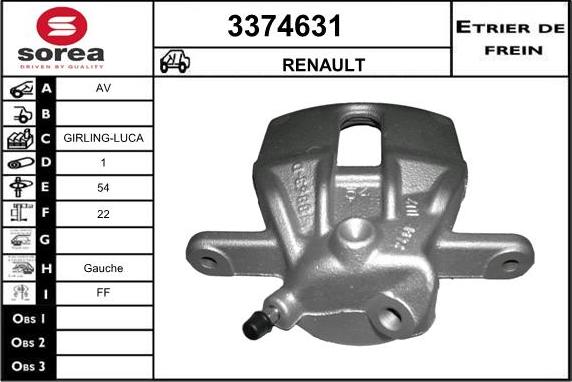 Sera 3374631 - Pinza freno autozon.pro