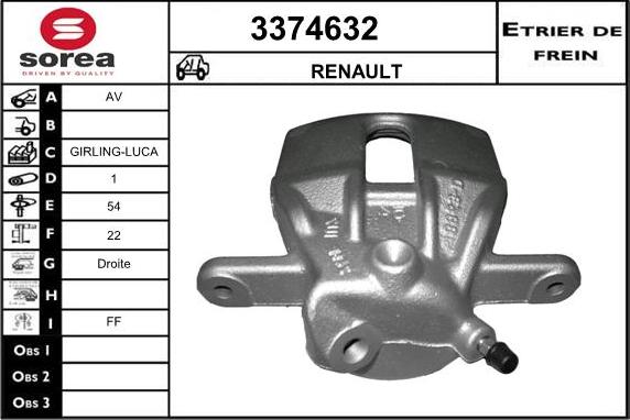 Sera 3374632 - Pinza freno autozon.pro