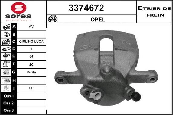 Sera 3374672 - Pinza freno autozon.pro