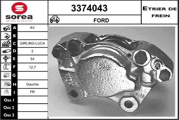 Sera 3374043 - Pinza freno autozon.pro