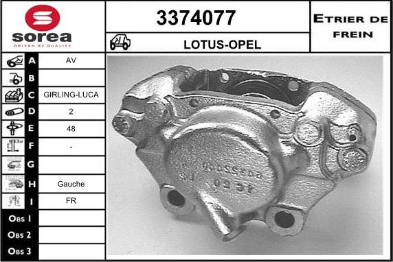 Sera 3374077 - Pinza freno autozon.pro