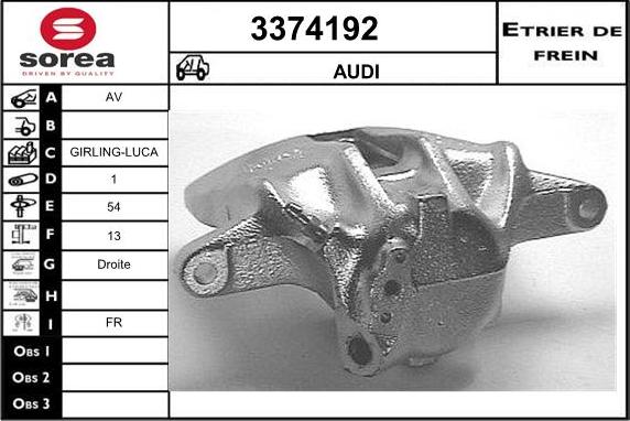 Sera 3374192 - Pinza freno autozon.pro