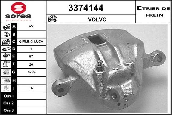 Sera 3374144 - Pinza freno autozon.pro