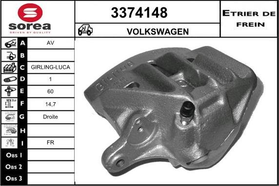 Sera 3374148 - Pinza freno autozon.pro