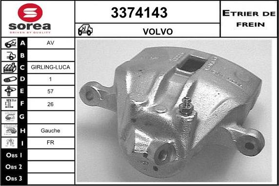 Sera 3374143 - Pinza freno autozon.pro