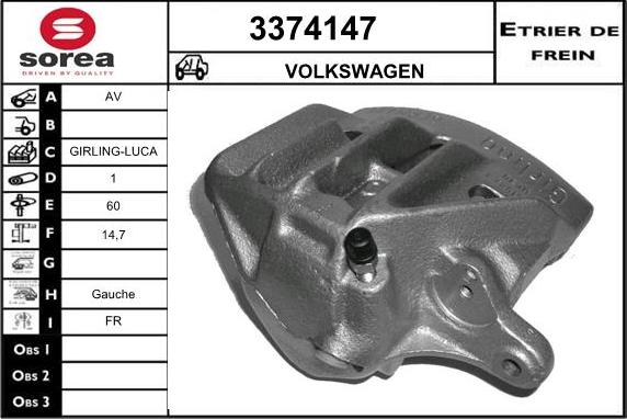 Sera 3374147 - Pinza freno autozon.pro