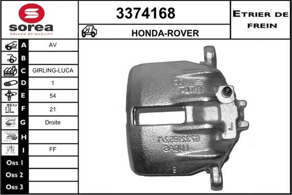 Sera 3374168 - Pinza freno autozon.pro