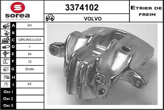 Sera 3374102 - Pinza freno autozon.pro