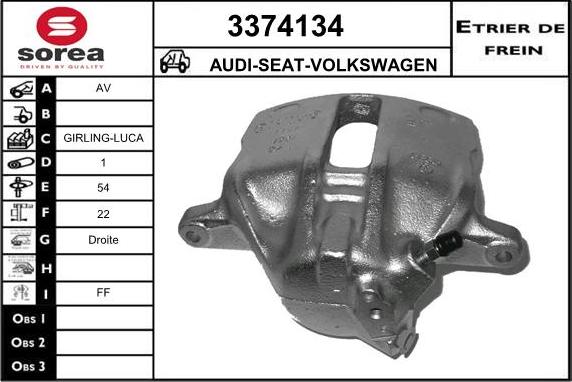 Sera 3374134 - Pinza freno autozon.pro