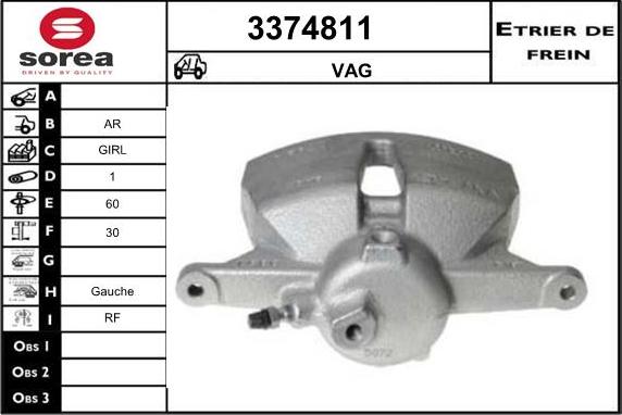 Sera 3374811 - Pinza freno autozon.pro