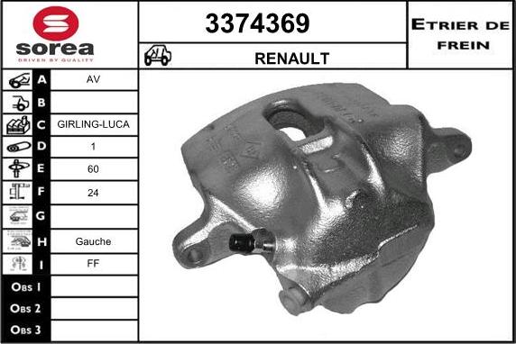 Sera 3374369 - Pinza freno autozon.pro