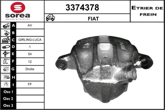 Sera 3374378 - Pinza freno autozon.pro