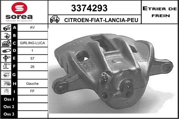 Sera 3374293 - Pinza freno autozon.pro