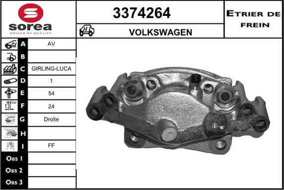 Sera 3374264 - Pinza freno autozon.pro