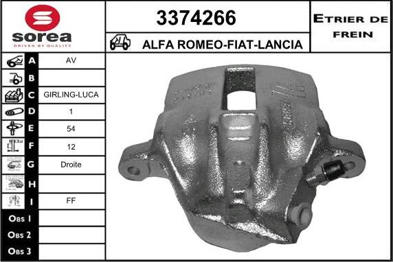 Sera 3374266 - Pinza freno autozon.pro