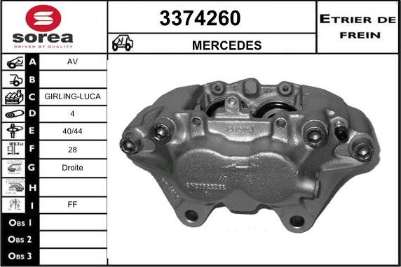 Sera 3374260 - Pinza freno autozon.pro