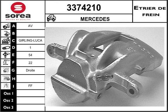 Sera 3374210 - Pinza freno autozon.pro