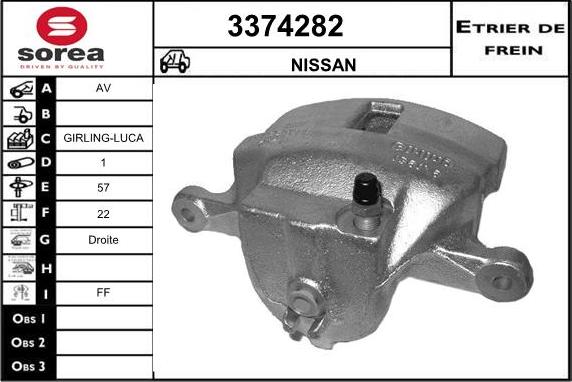 Sera 3374282 - Pinza freno autozon.pro