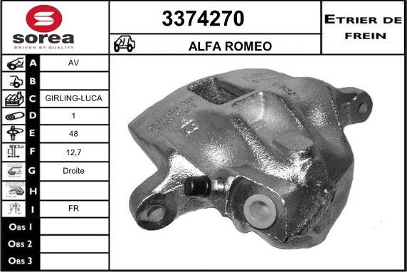 Sera 3374270 - Pinza freno autozon.pro