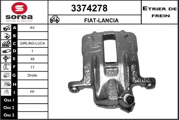 Sera 3374278 - Pinza freno autozon.pro