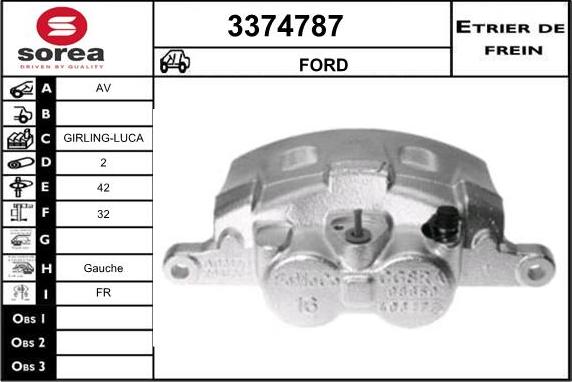 Sera 3374787 - Pinza freno autozon.pro