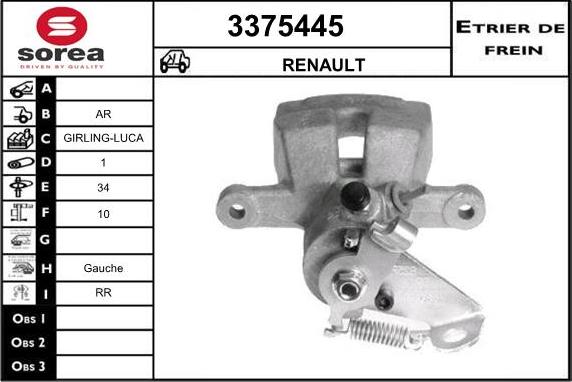 Sera 3375445 - Pinza freno autozon.pro