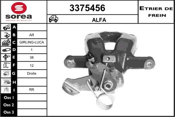 Sera 3375456 - Pinza freno autozon.pro