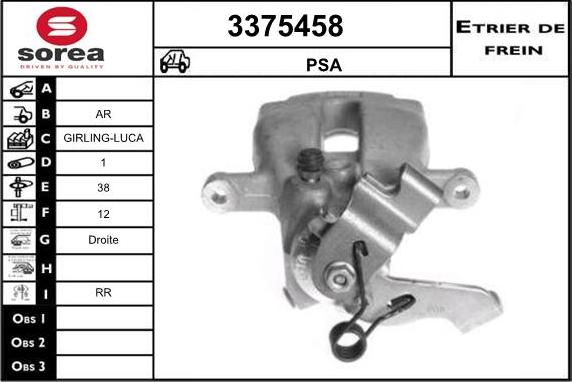 Sera 3375458 - Pinza freno autozon.pro