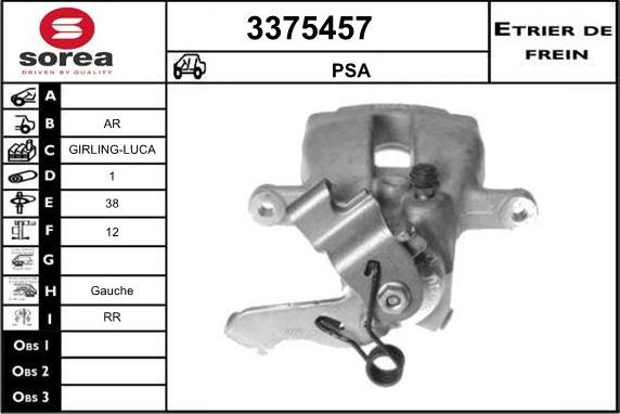 Sera 3375457 - Pinza freno autozon.pro