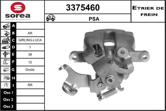 Sera 3375460 - Pinza freno autozon.pro