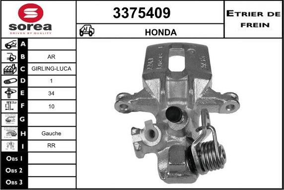 Sera 3375409 - Pinza freno autozon.pro