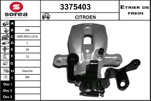 Sera 3375403 - Pinza freno autozon.pro