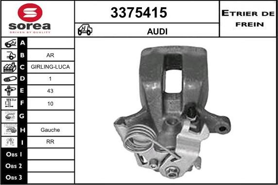 Sera 3375415 - Pinza freno autozon.pro