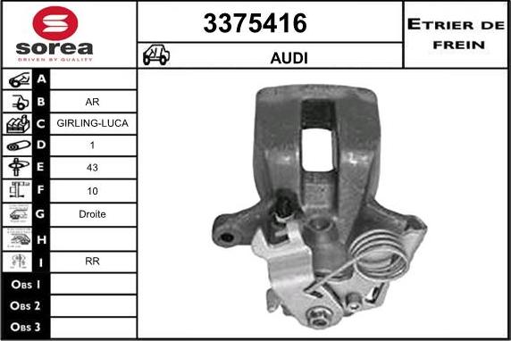 Sera 3375416 - Pinza freno autozon.pro