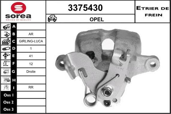 Sera 3375430 - Pinza freno autozon.pro