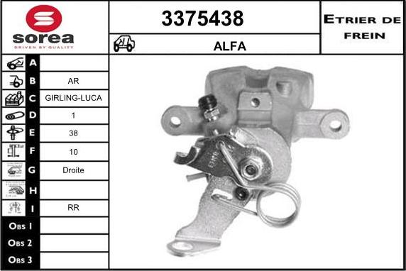 Sera 3375438 - Pinza freno autozon.pro