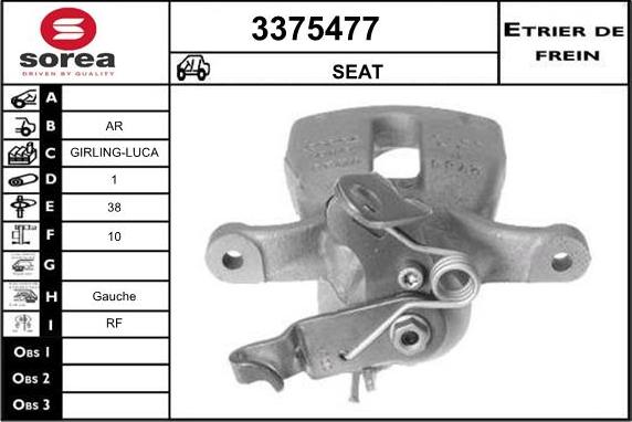 Sera 3375477 - Pinza freno autozon.pro