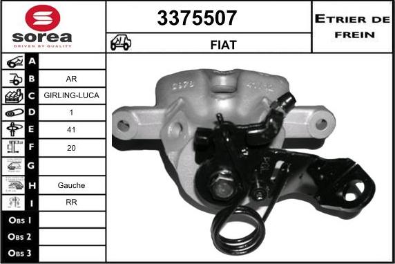 Sera 3375507 - Pinza freno autozon.pro